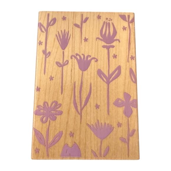 Hero Arts 2002 H2618 Whimsical Flower Pattern You Rubber Stamp - Picture 1 of 3